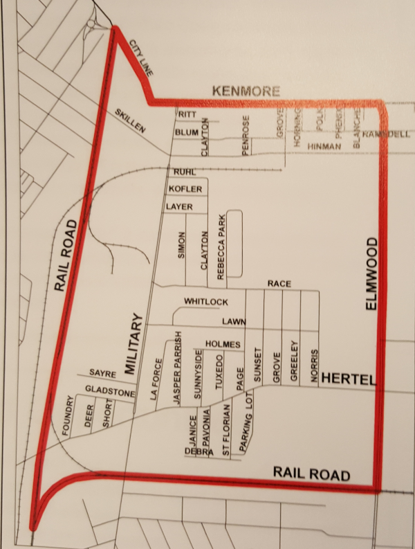 West Hertel Map